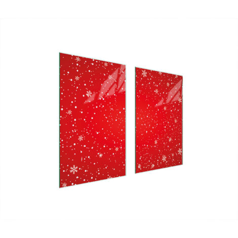 PLACA PROTECTORA DE VIDRIO PARA ESTUFA 75x52 ROJO
