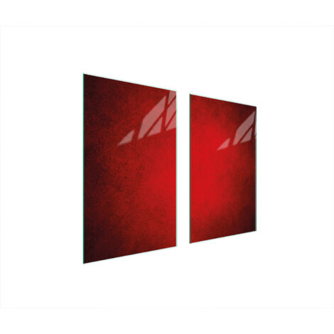 PLACA PROTECTORA DE VIDRIO PARA ESTUFA 75x52 ROJO