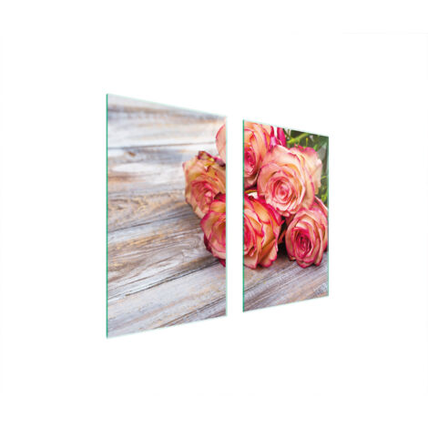 PLACA PROTECTORA DE VIDRIO PARA ESTUFA 75x52 ROSA