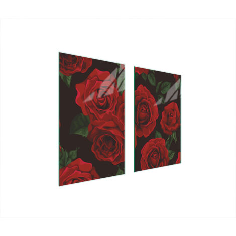 PLACA PROTECTORA DE VIDRIO PARA ESTUFA 75x52 ROSES