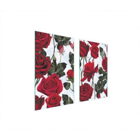 PLACA PROTECTORA DE VIDRIO PARA ESTUFA 75x52 ROSES