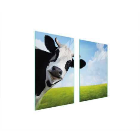 PLACA PROTECTORA DE VIDRIO PARA ESTUFA 75x52 VACA
