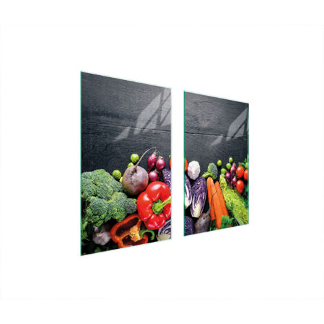 PLACA PROTECTORA DE VIDRIO PARA ESTUFA 75x52 VERDURAS