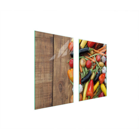 PLACA PROTECTORA DE VIDRIO PARA ESTUFA 75x52 VERDURAS