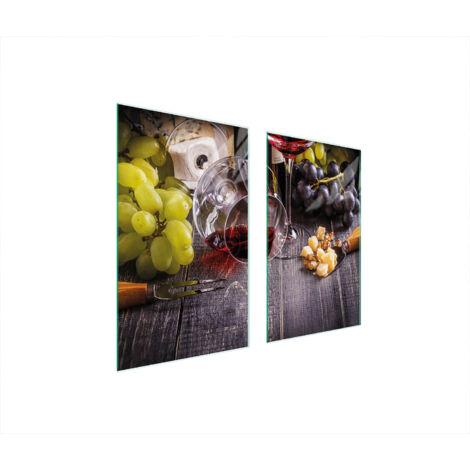 PLACA PROTECTORA DE VIDRIO PARA ESTUFA 75x52 VINO