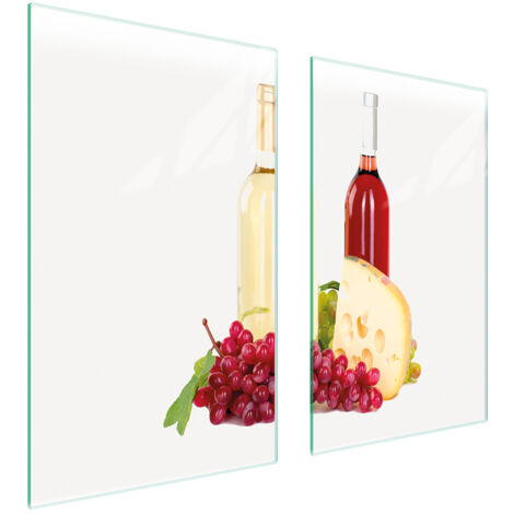 PLACA PROTECTORA DE VIDRIO PARA ESTUFA 75x52 VINO