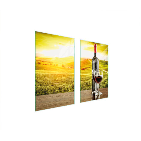 PLACA PROTECTORA DE VIDRIO PARA ESTUFA 75x52 VINO