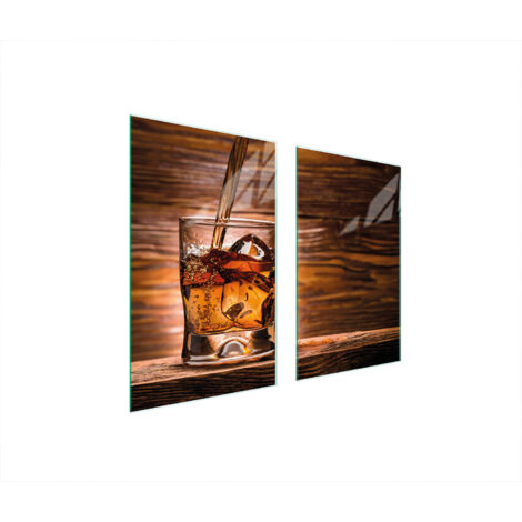 PLACA PROTECTORA DE VIDRIO PARA ESTUFA 75x52 WHISKY