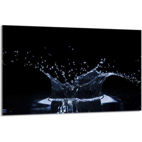 Placa protectora de vidrio para estufa 80x52 Agua