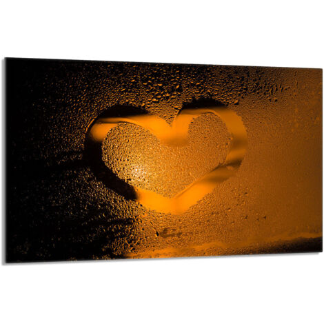 Placa protectora de vidrio para estufa 80x52 Corazón