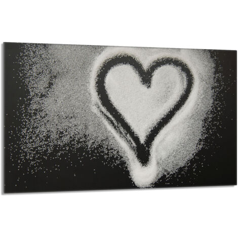 Placa protectora de vidrio para estufa 80x52 Corazón