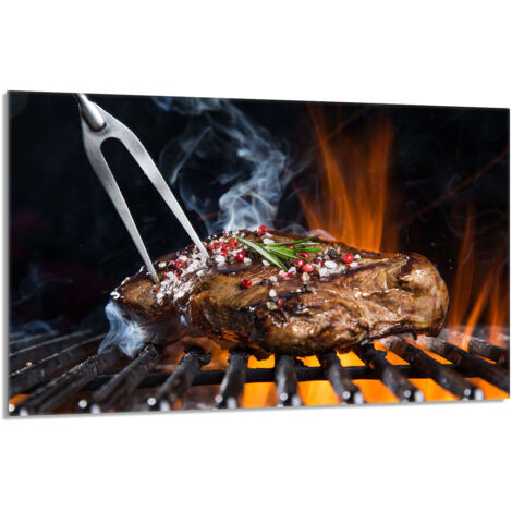 Placa protectora de vidrio para estufa 80x52 Grill
