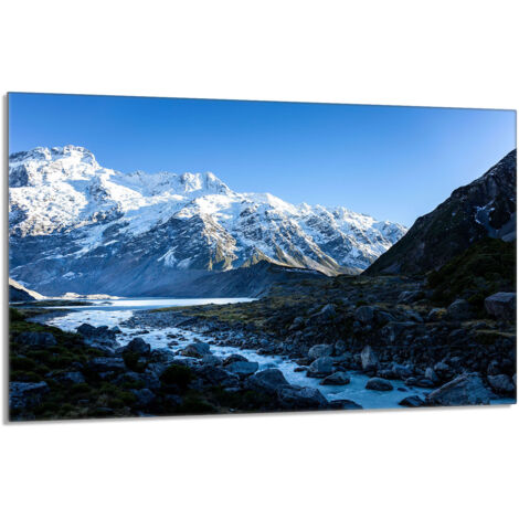 Placa protectora de vidrio para estufa 80x52 Montañas