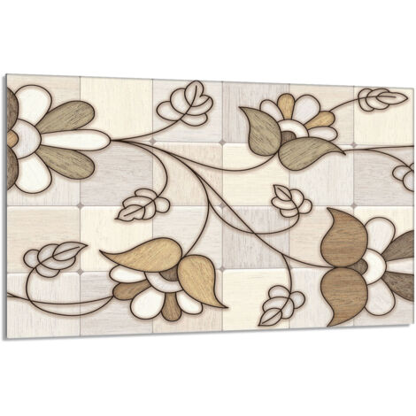 Placa protectora de vidrio para estufa 80x52 Mosaico