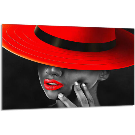 Placa protectora de vidrio para estufa 80x52 Mujer