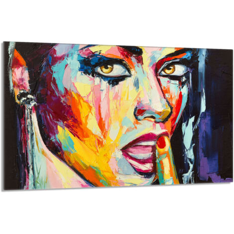 Placa protectora de vidrio para estufa 80x52 Mujer