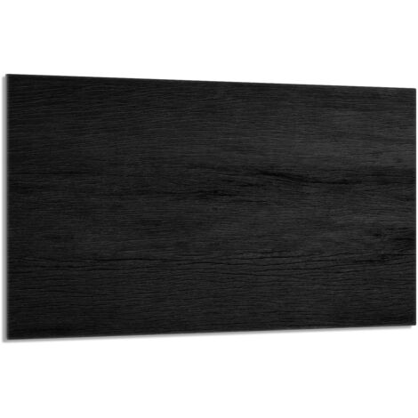 Placa protectora de vidrio para estufa 80x52 Negra