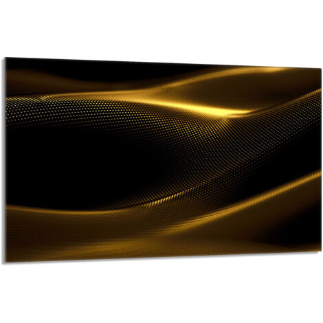 Placa protectora de vidrio para estufa 80x52 Oro
