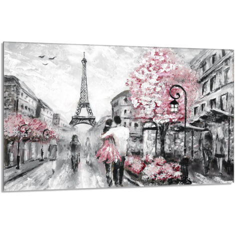 Placa protectora de vidrio para estufa 80x52 París