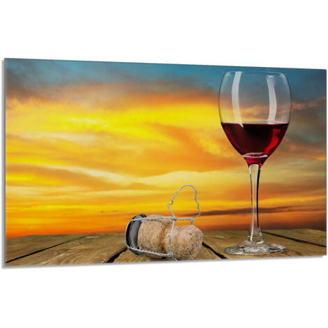 Placa protectora de vidrio para estufa 80x52 Vino