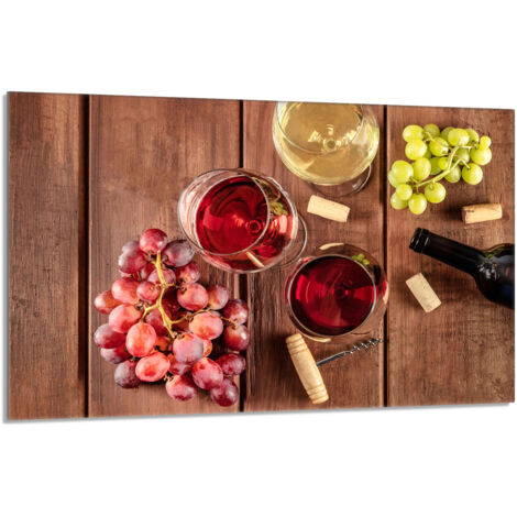 Placa protectora de vidrio para estufa 80x52 Vino