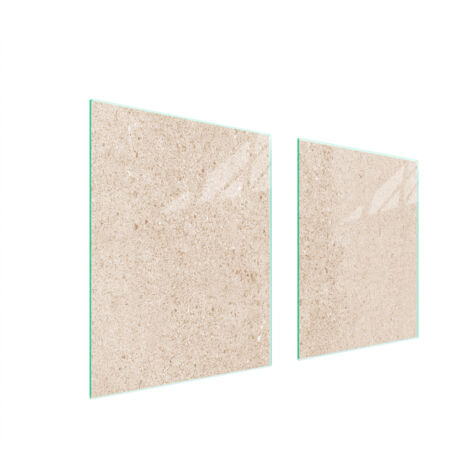 PLACA PROTECTORA DE VIDRIO PARA ESTUFA 85x52 BEIGE