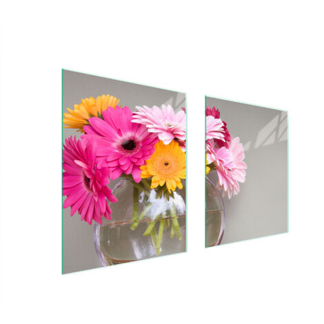 PLACA PROTECTORA DE VIDRIO PARA ESTUFA 85x52 FLORES