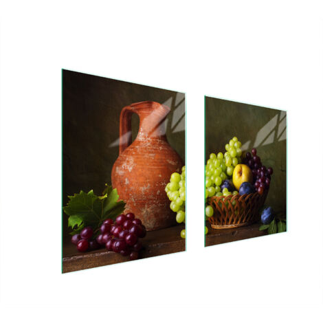 PLACA PROTECTORA DE VIDRIO PARA ESTUFA 85x52 UVAS