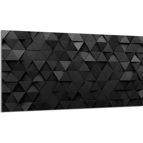 Placa protectora de vidrio para estufa 90x52 Negra