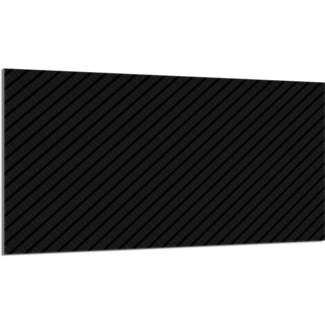 Placa protectora de vidrio para estufa 90x52 Negra
