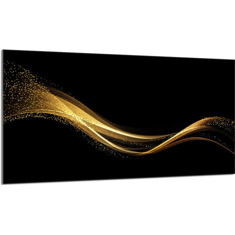 Placa protectora de vidrio para estufa 90x52 Negra