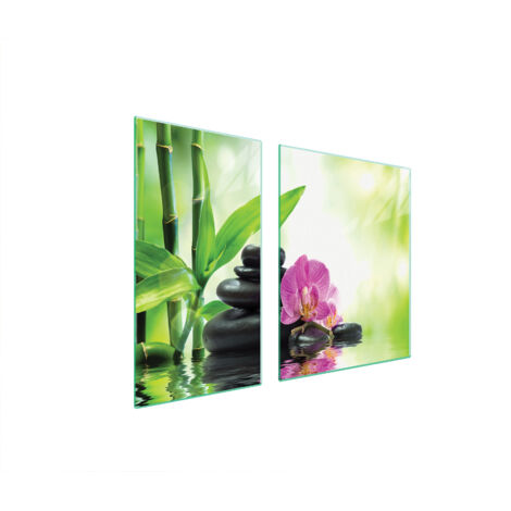 PLACA PROTECTORA DE VIDRIO PARA ESTUFA 90x52 ORQUÍDEA