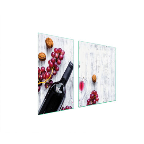 PLACA PROTECTORA DE VIDRIO PARA ESTUFA 90x52 UVAS