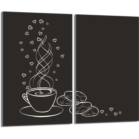 Placa protectora de vidrio para la estufa 2x30x52 Café