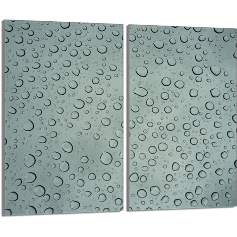 Placa protectora de vidrio para la estufa 2x30x52 Gotas