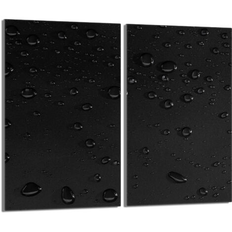 Placa protectora de vidrio para la estufa 2x30x52 Gotas
