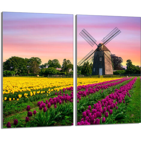 Placa protectora de vidrio para la estufa 2x30x52 Łąka