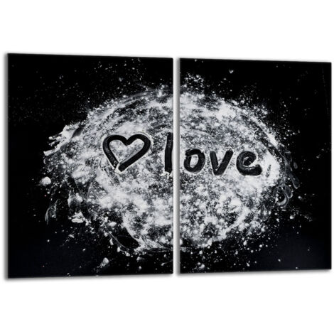 Placa protectora de vidrio para la estufa 2x40x52 Corazón