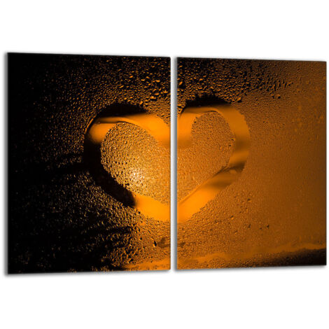 Placa protectora de vidrio para la estufa 2x40x52 Corazón