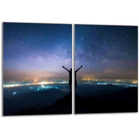 Placa protectora de vidrio para la estufa 2x40x52 Estrellas