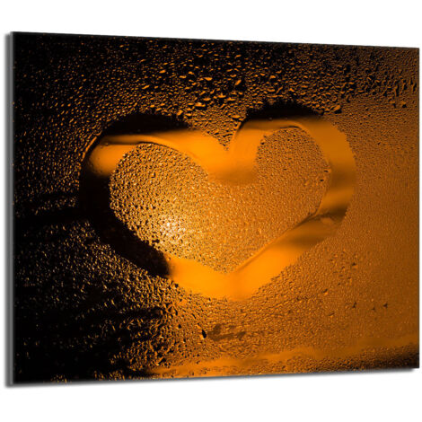 Placa protectora de vidrio para la estufa 60x52 Corazón