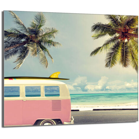 Placa protectora de vidrio para la estufa 60x52 Vacaciones