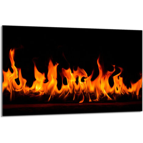 Placa protectora de vidrio para la estufa 80x52 Fire