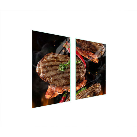 PLACA PROTECTORA DE VIDRIO PARA PARRILLA DE COCINA 65x52