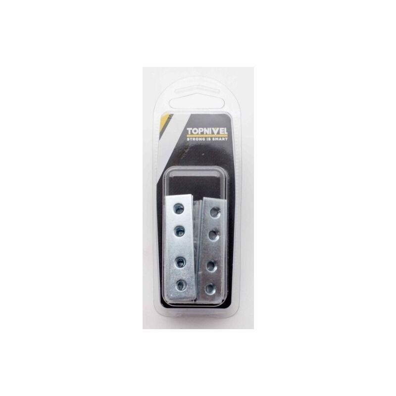 

Placa Ensamble 60X15Mm Recto Acero Cincado 4 Pz - Nivel