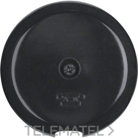 Placa Salida cable para 4470 negro HAGER 103701