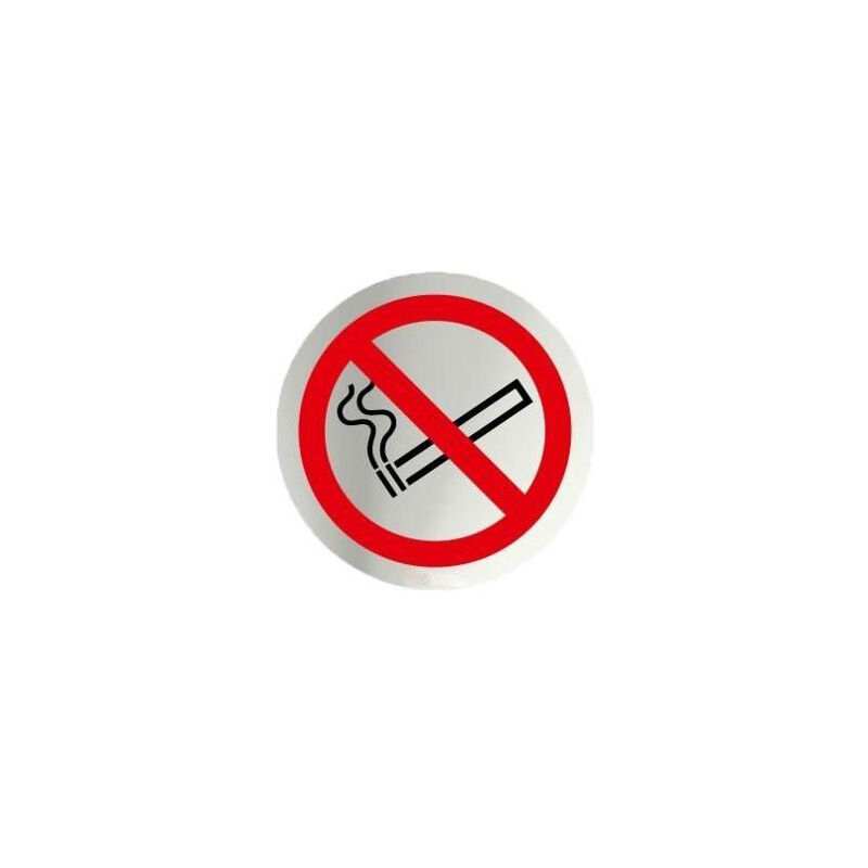 

Informativa Redonda Prohibido Fumar Acero Inox Adhesivo de 0,8mm Ø70mm