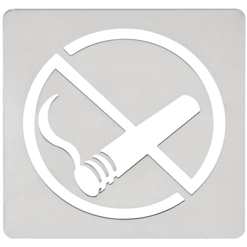 

Placa Sealizacion 120X120Mm Prohibido Fumar Adh. Acero Inox