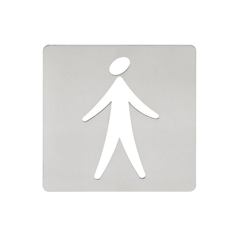 

Eurolaton - Placa Sealizacion Baño 120X120Mm Hombre Adh. Acero Inox Ais