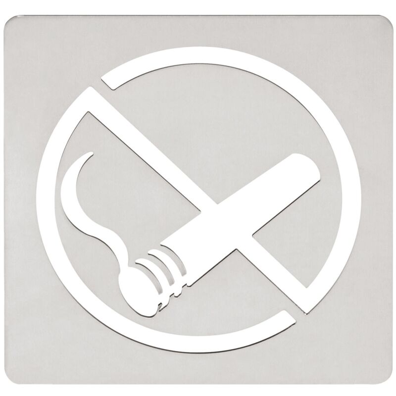 

Placa seÑalizacion 120x120mm prohibido fumar adh. acero inox